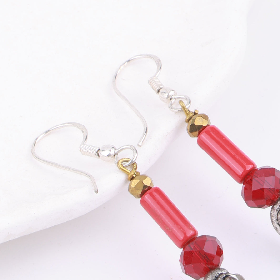 Multicolour Glass Bead Earrings