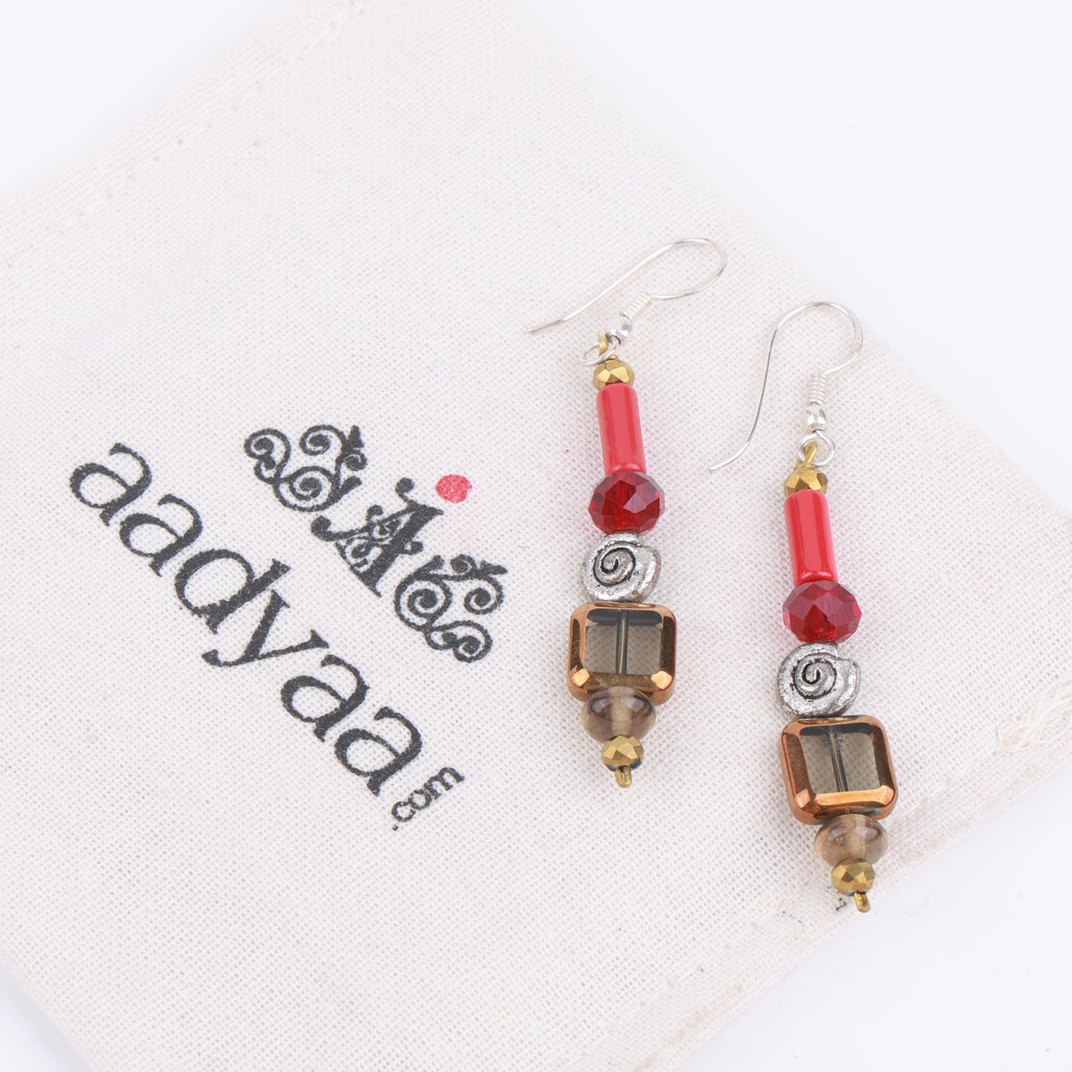Multicolour Glass Bead Earrings