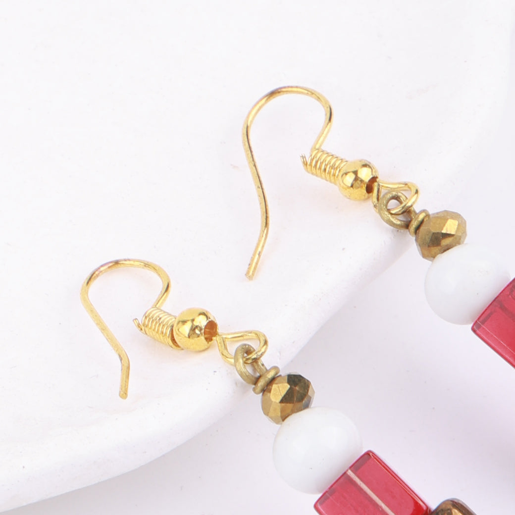 Multicolour Glass Bead Earrings