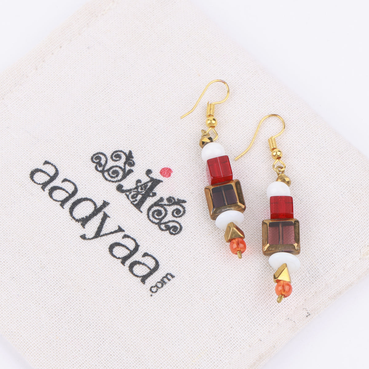 Multicolour Glass Bead Earrings