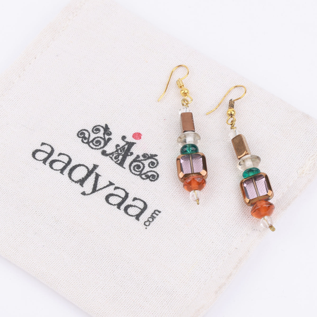 Multicolour Glass Bead Earrings