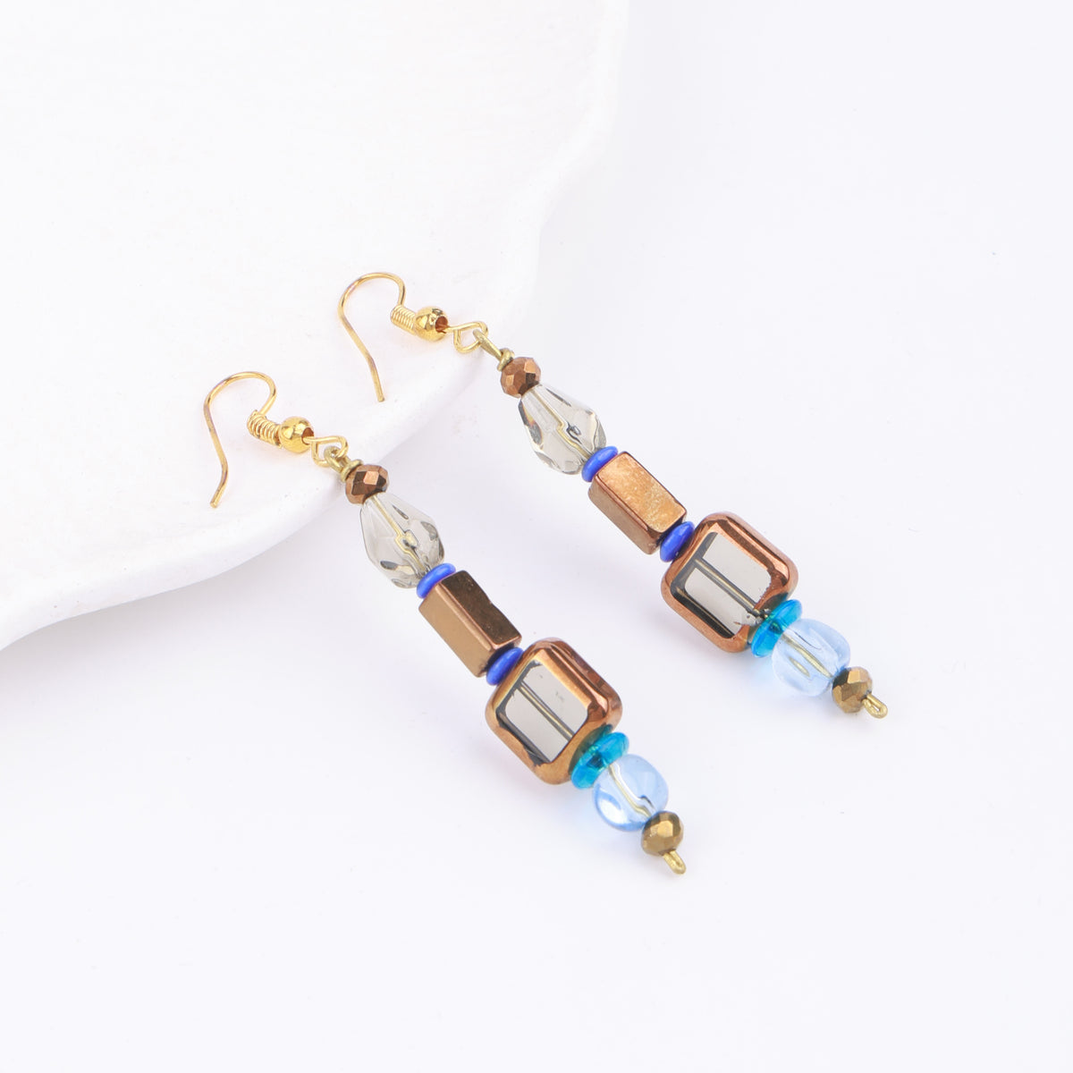 Multicolour Glass Bead Earrings