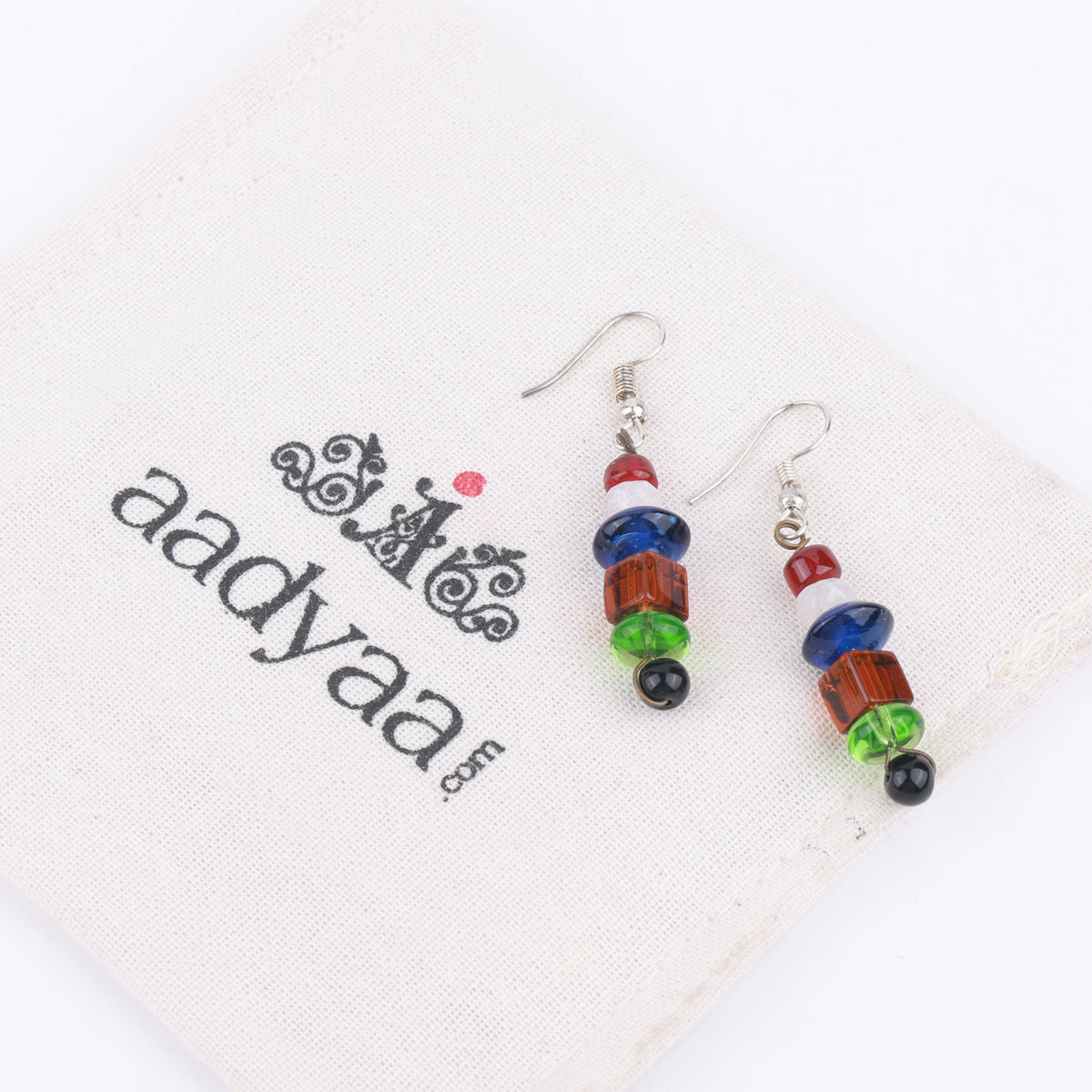 Multicolour Glass Bead Earrings