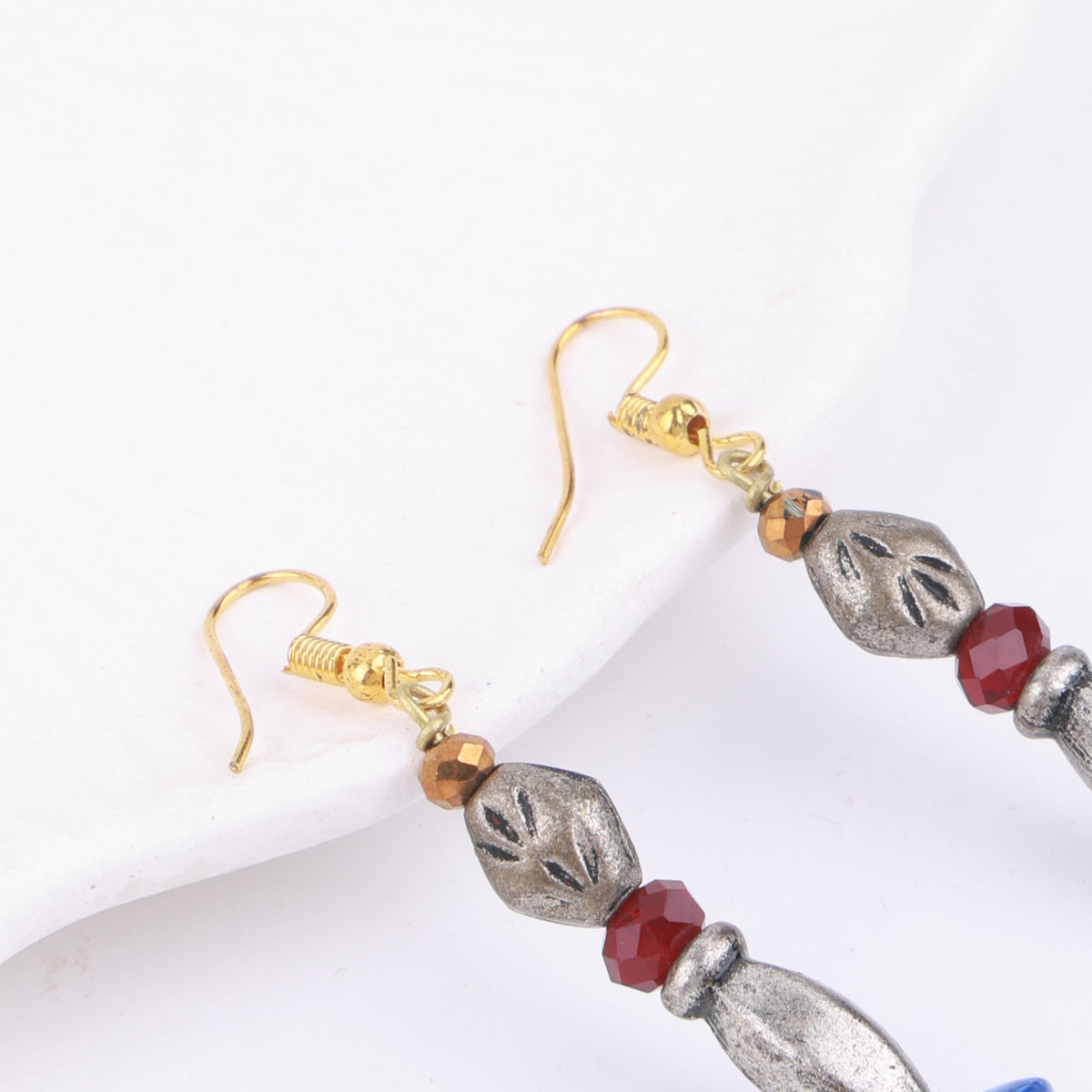 Multicolour Glass Bead Earrings