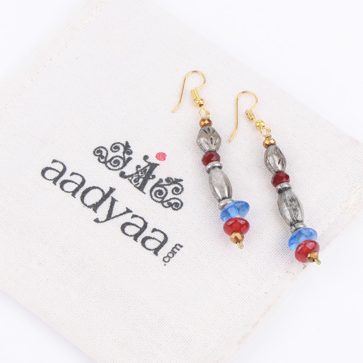 Multicolour Glass Bead Earrings