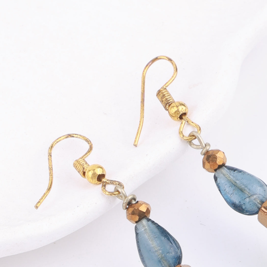 Multicolour Glass Bead Earrings