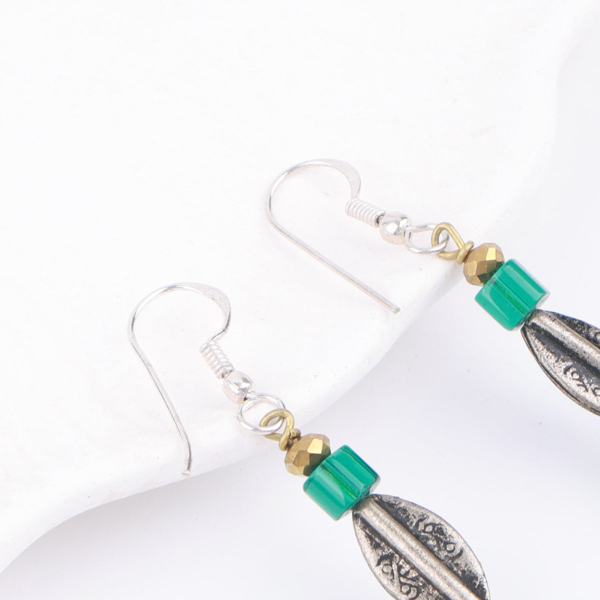 Multicolour Glass Bead Earrings