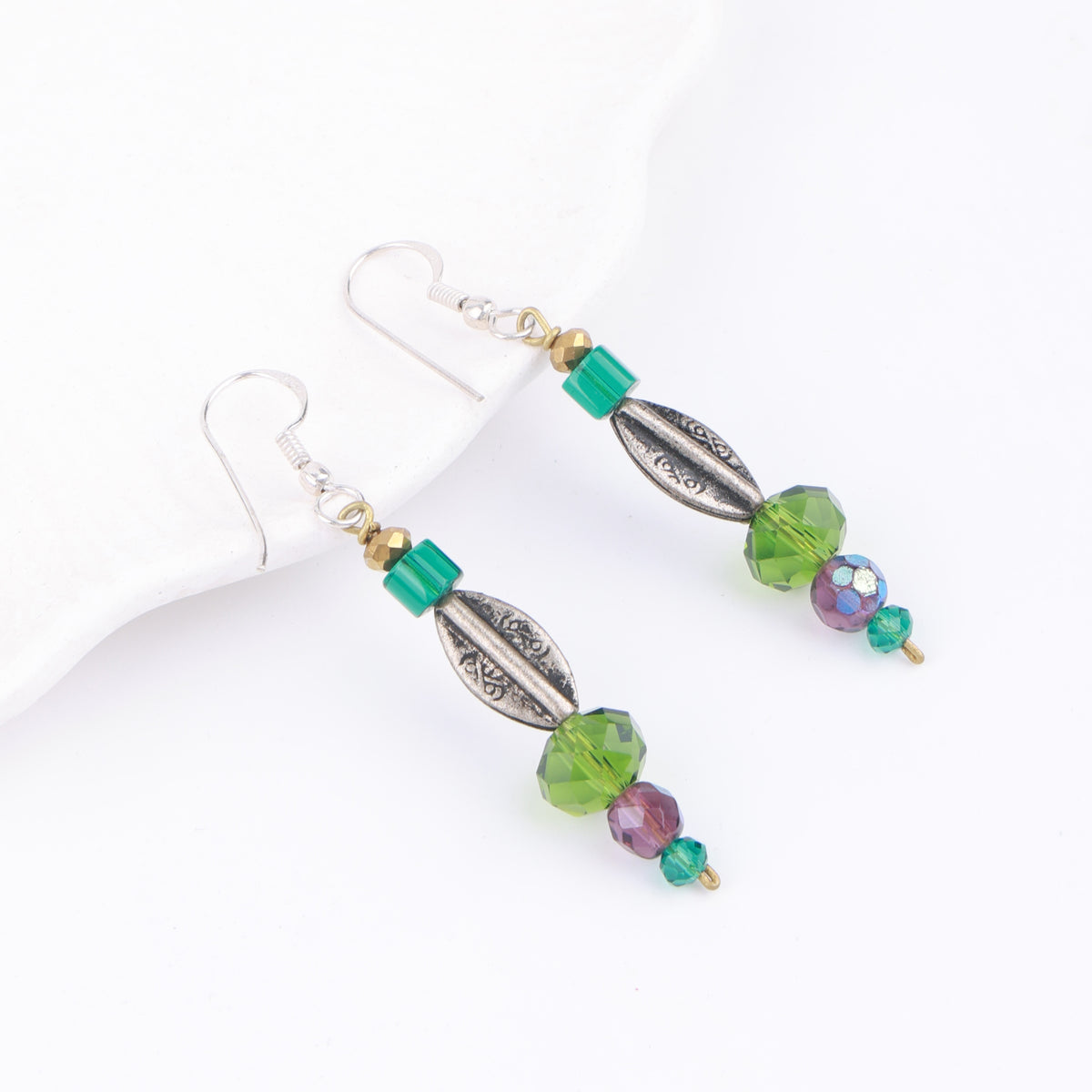 Multicolour Glass Bead Earrings