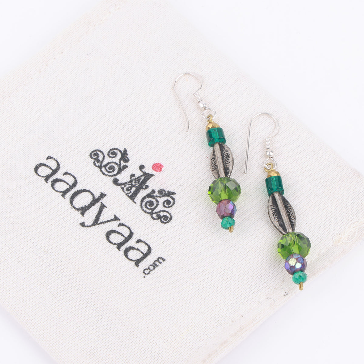 Multicolour Glass Bead Earrings
