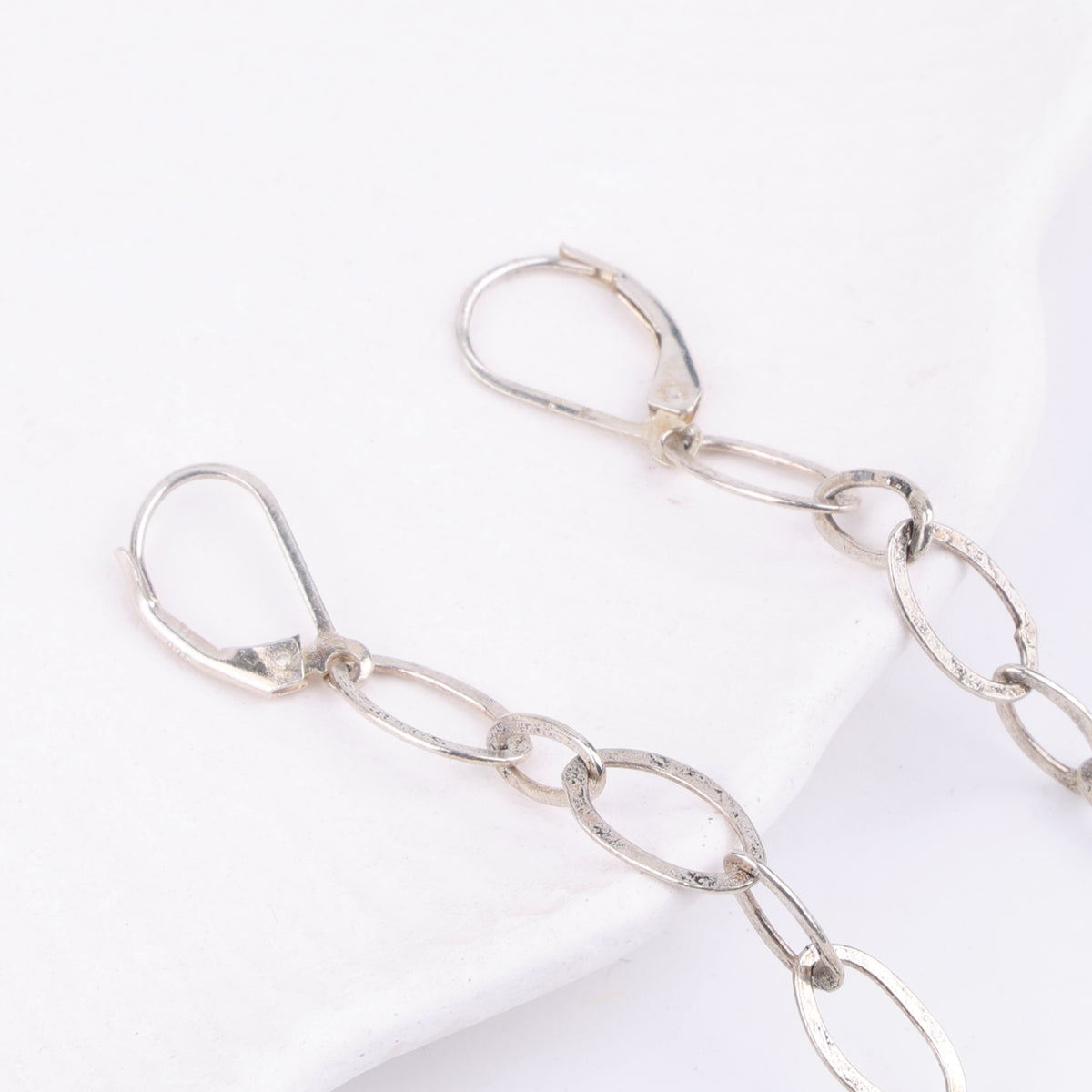 Chain & Shell Pearl Earrings (Project Handmade)