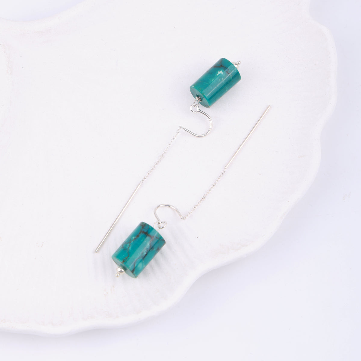 Tibetan Turquoise Earrings (Project Handmade)