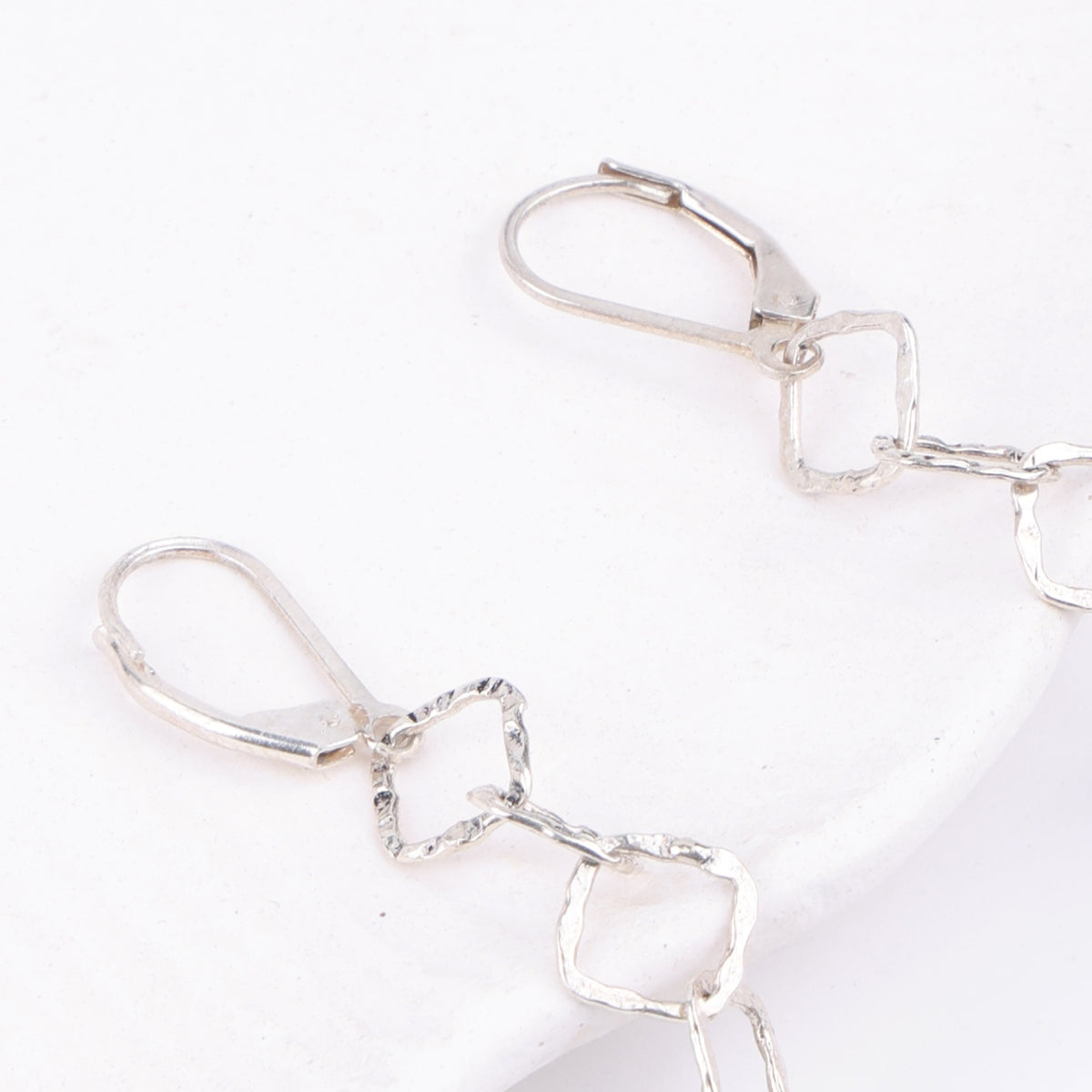 Chain & Golden Pearl Earrings (Project Handmade)