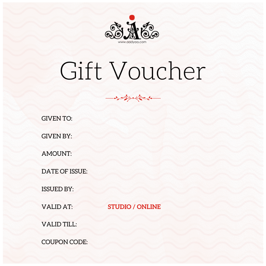 a gift voucher is shown with a red ribbon