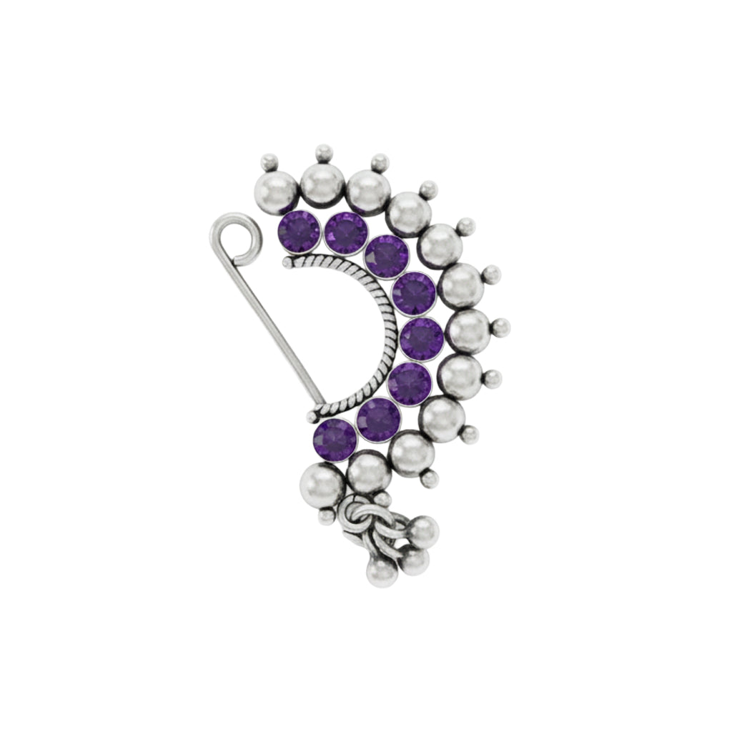 Karwar Nath : Violet / Purple (Left, Clip on)