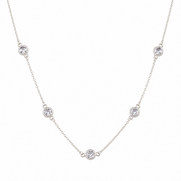 CZ Dot Necklace | 92.5 Sterling Silver
