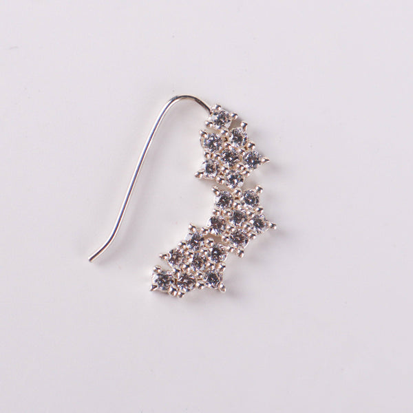 Close-up of CZ Nath earring