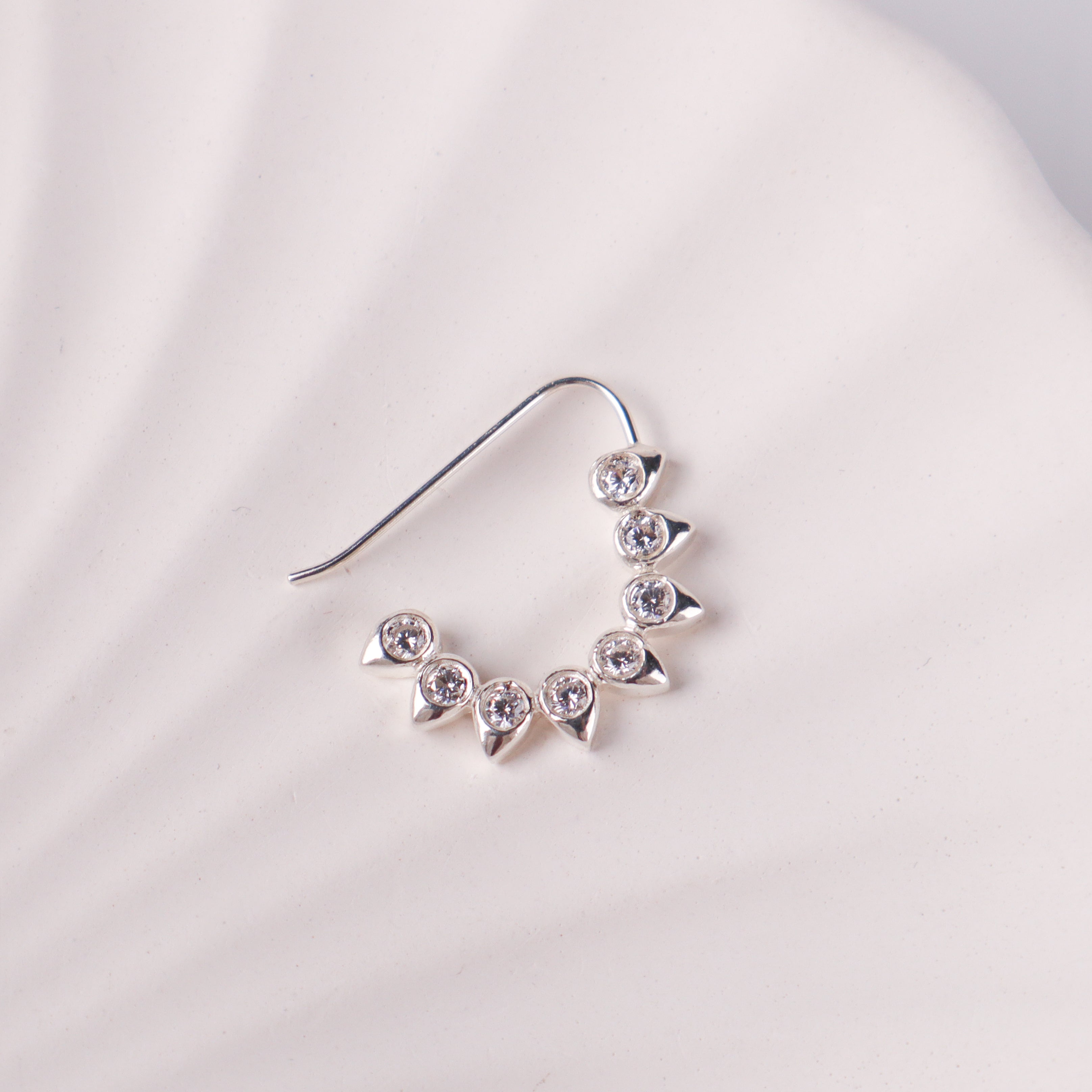 CZ petal nath (big) pierced