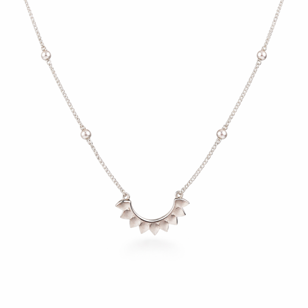 Petal Necklace with Pearls