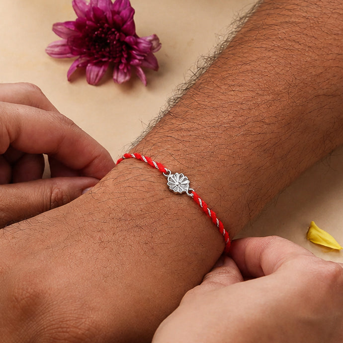 Bloom Silver Rakhi