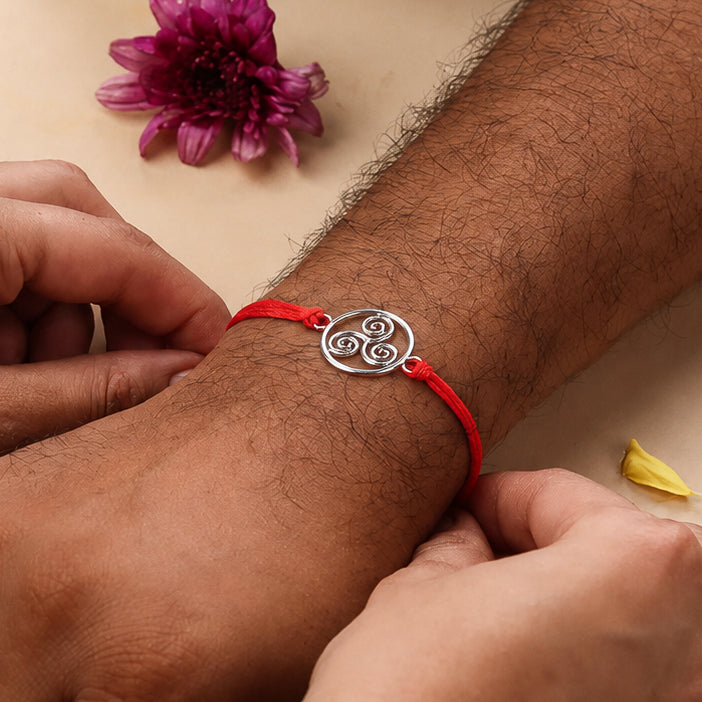 Triskel Silver Rakhi