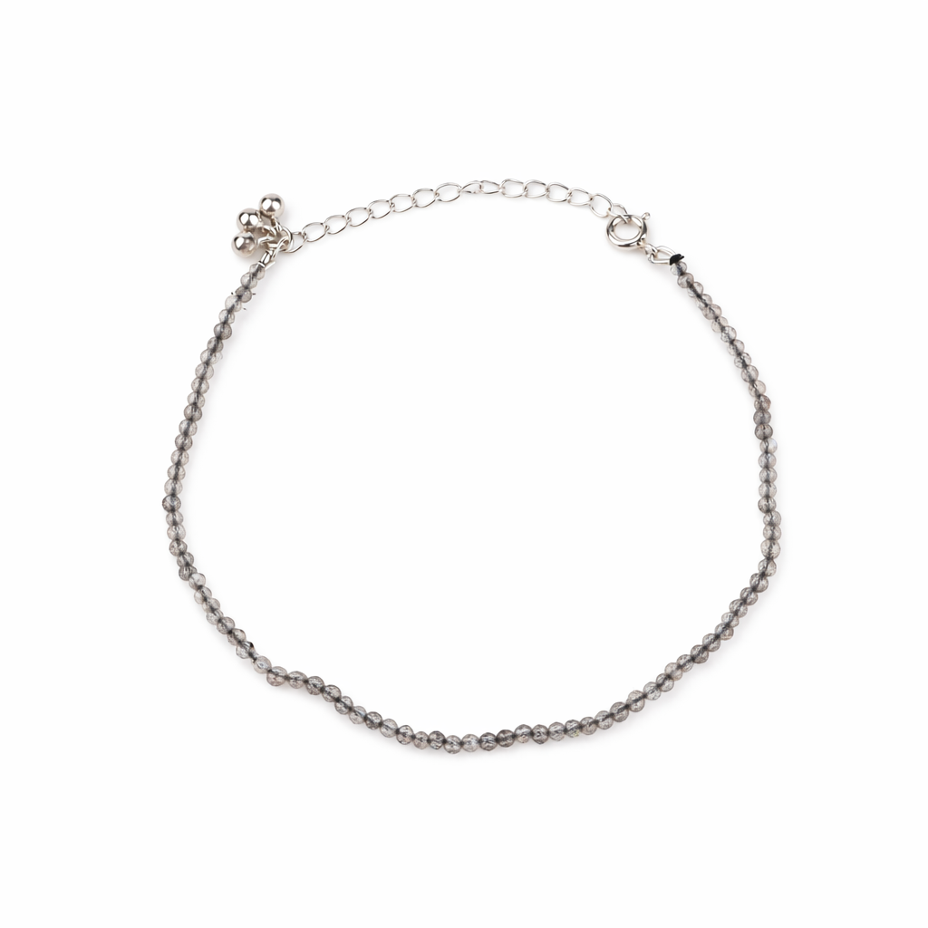 Labradorite Anklet with Ghungroo