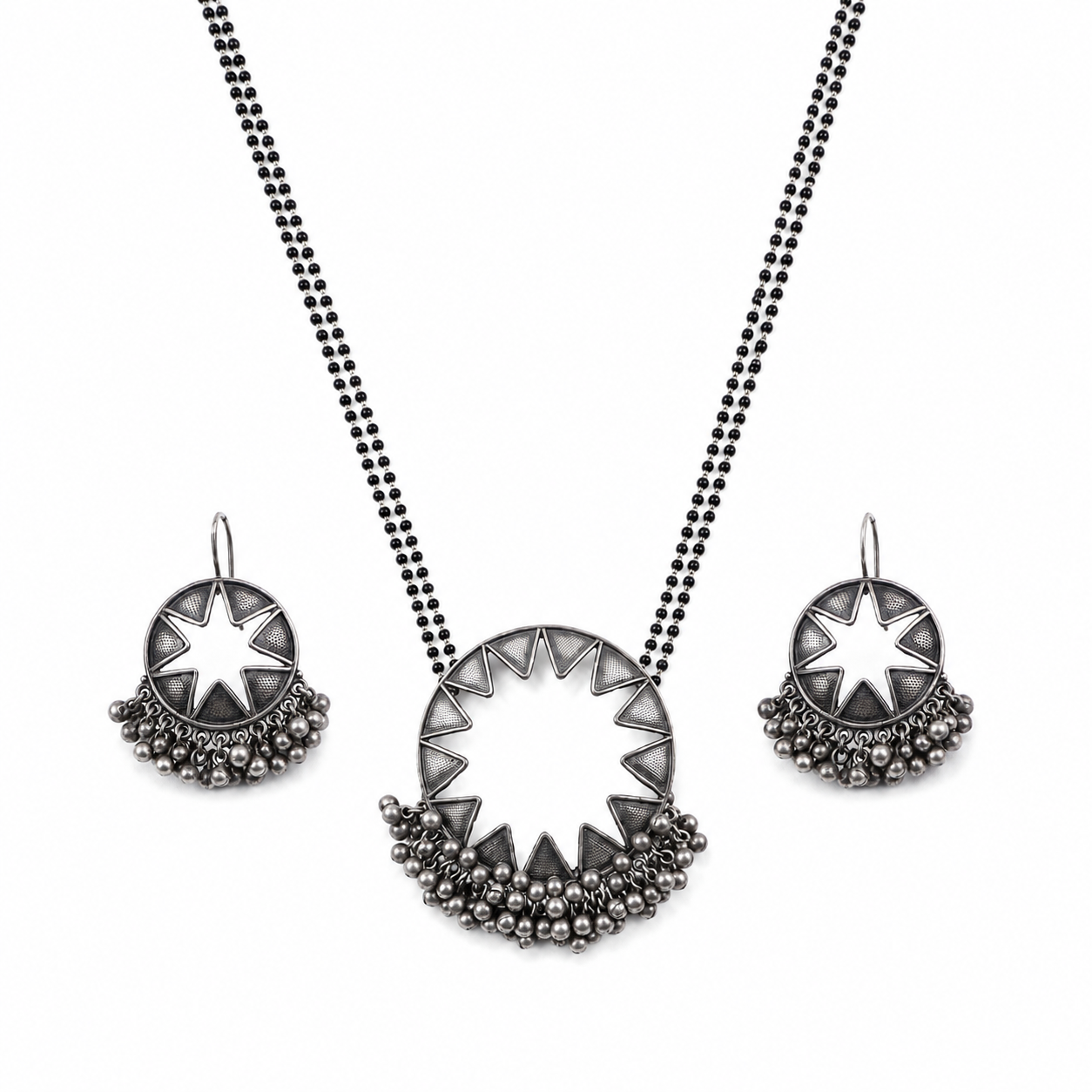 Signature Aadyaa Chakra Ghungroo Mangalsutra Set
