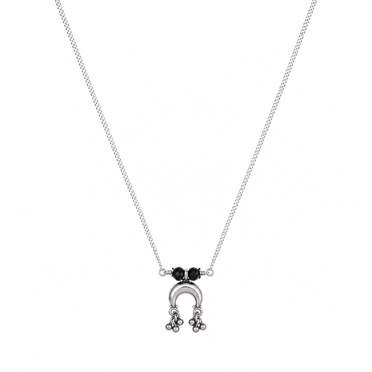 Silver Charm Mangalsutra : Chandrakor with Ghungroo