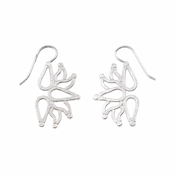 Saroj (Lotus) Hammered Earring - Small