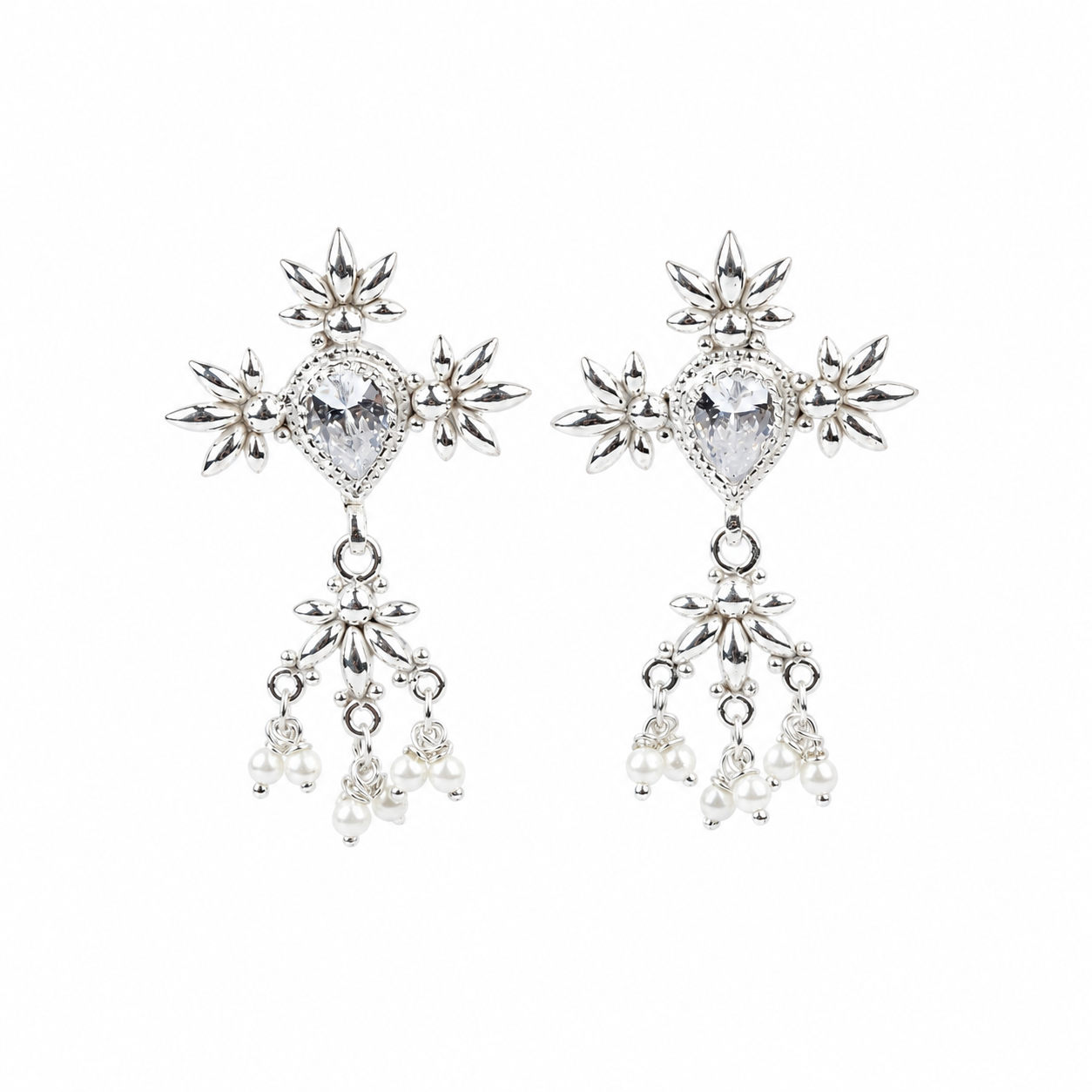 Petal Tanmani Earrings | 92.5 Sterling Silver