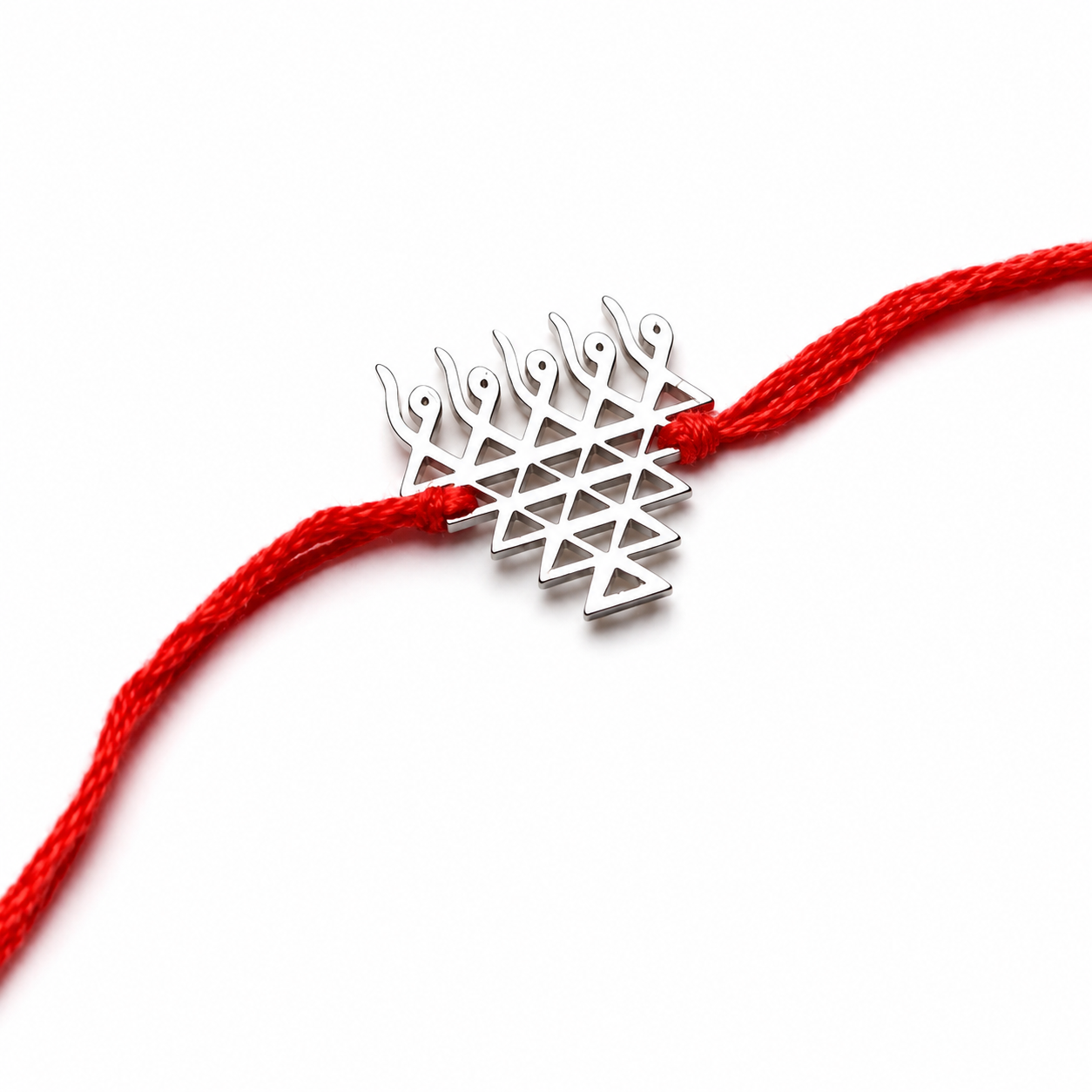 Silver Laser Cut Saraswati Rakhi