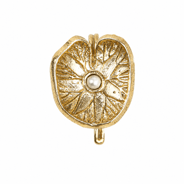 Silver Saroj Parna Earcuff (Single) | 22K Gold-Plated front view in 92.5 sterling silver