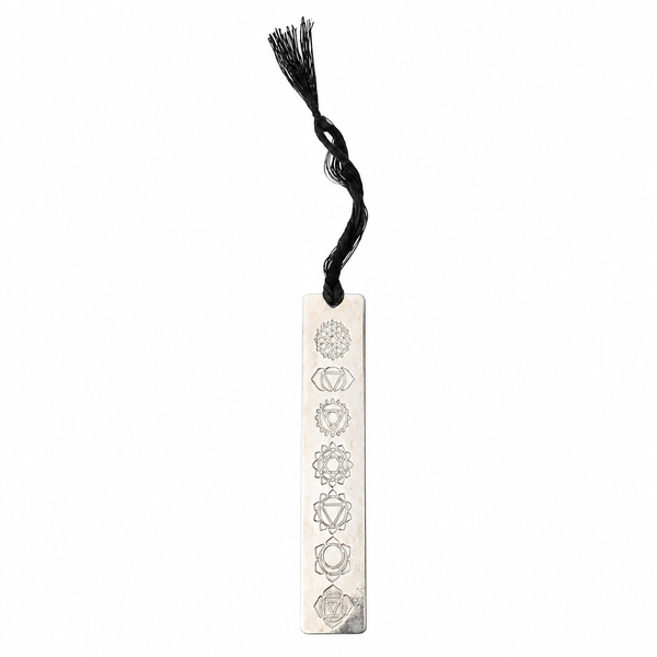 7 Chakras Silver Bookmark