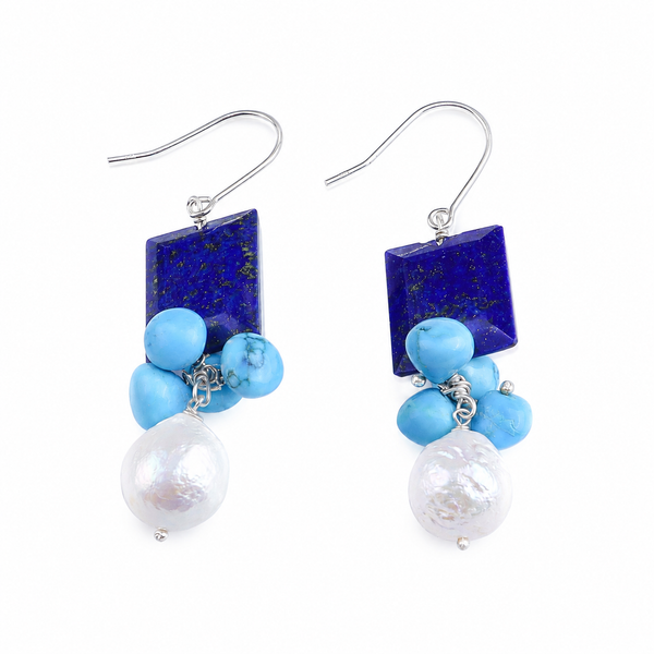 Lapis Cascade Earring