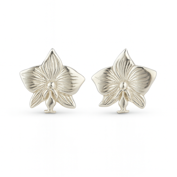 Orchid Silver Earring