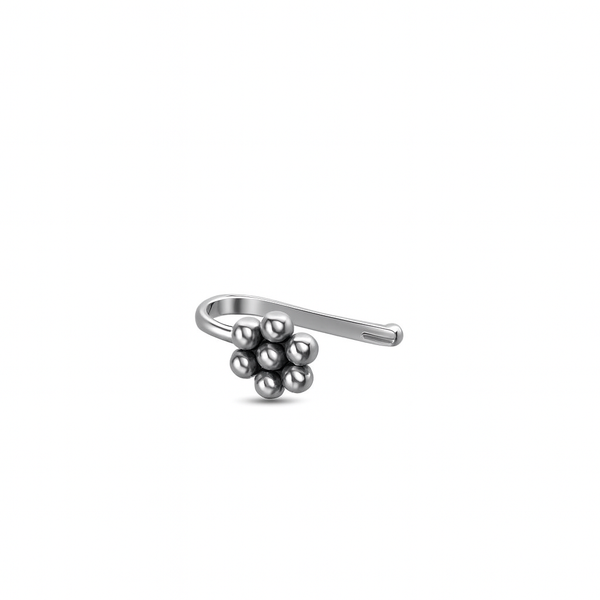 Itihaas Kudi nose pin small clip on in 92.5 sterling silver