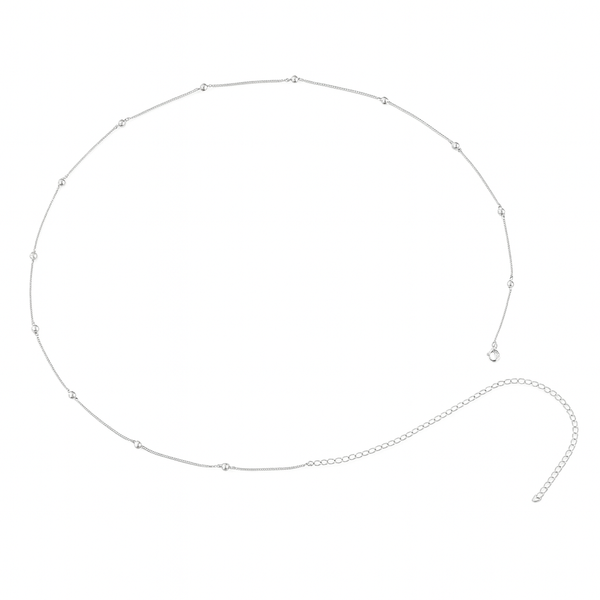 Classic pearl waist chain kamar bandh in 92.5 sterling silver