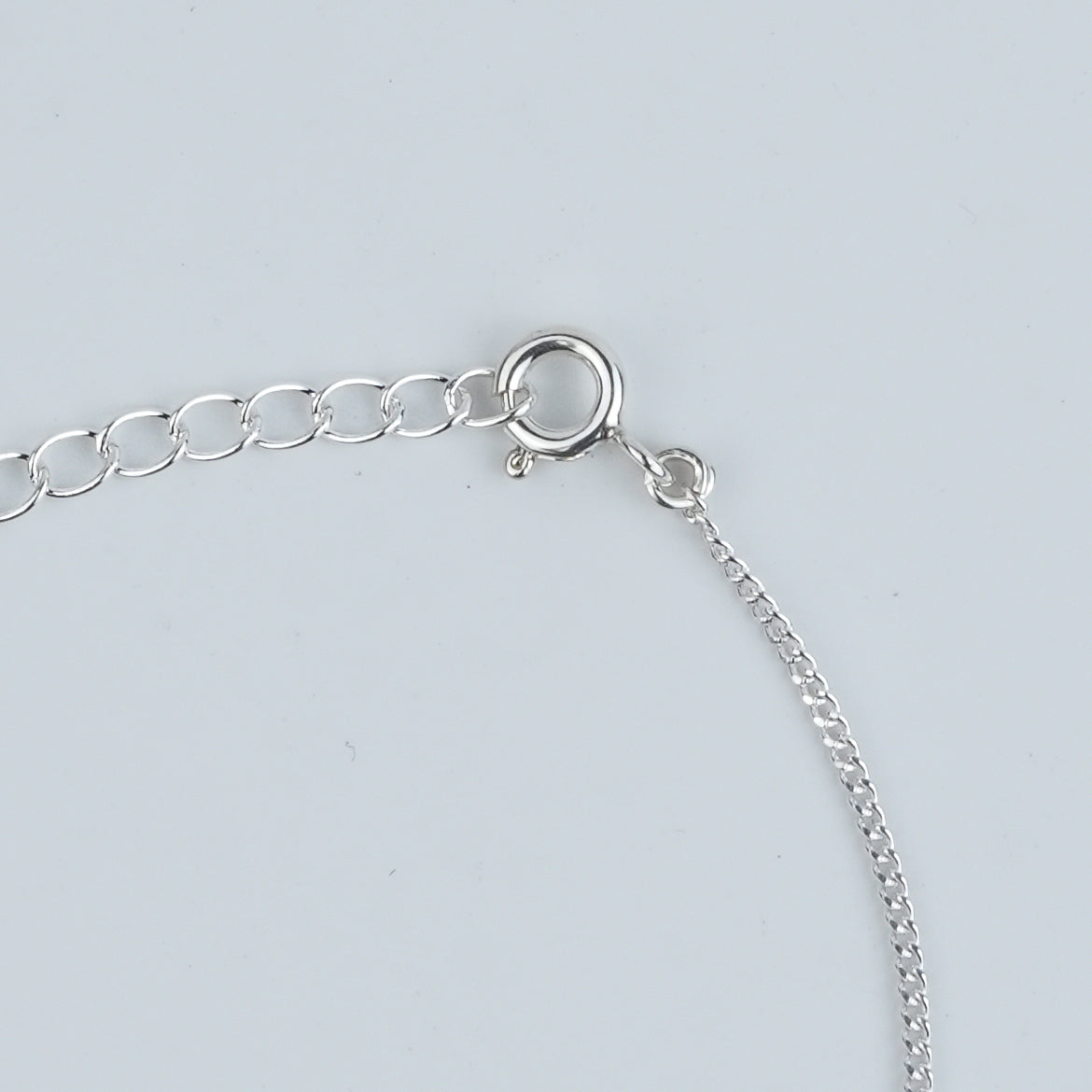 Silver Textured Round Bead Long Necklace