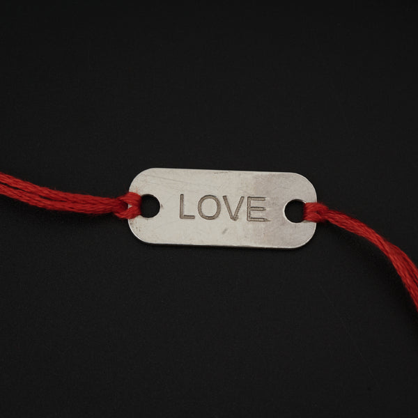 Silver LOVE Rakhi