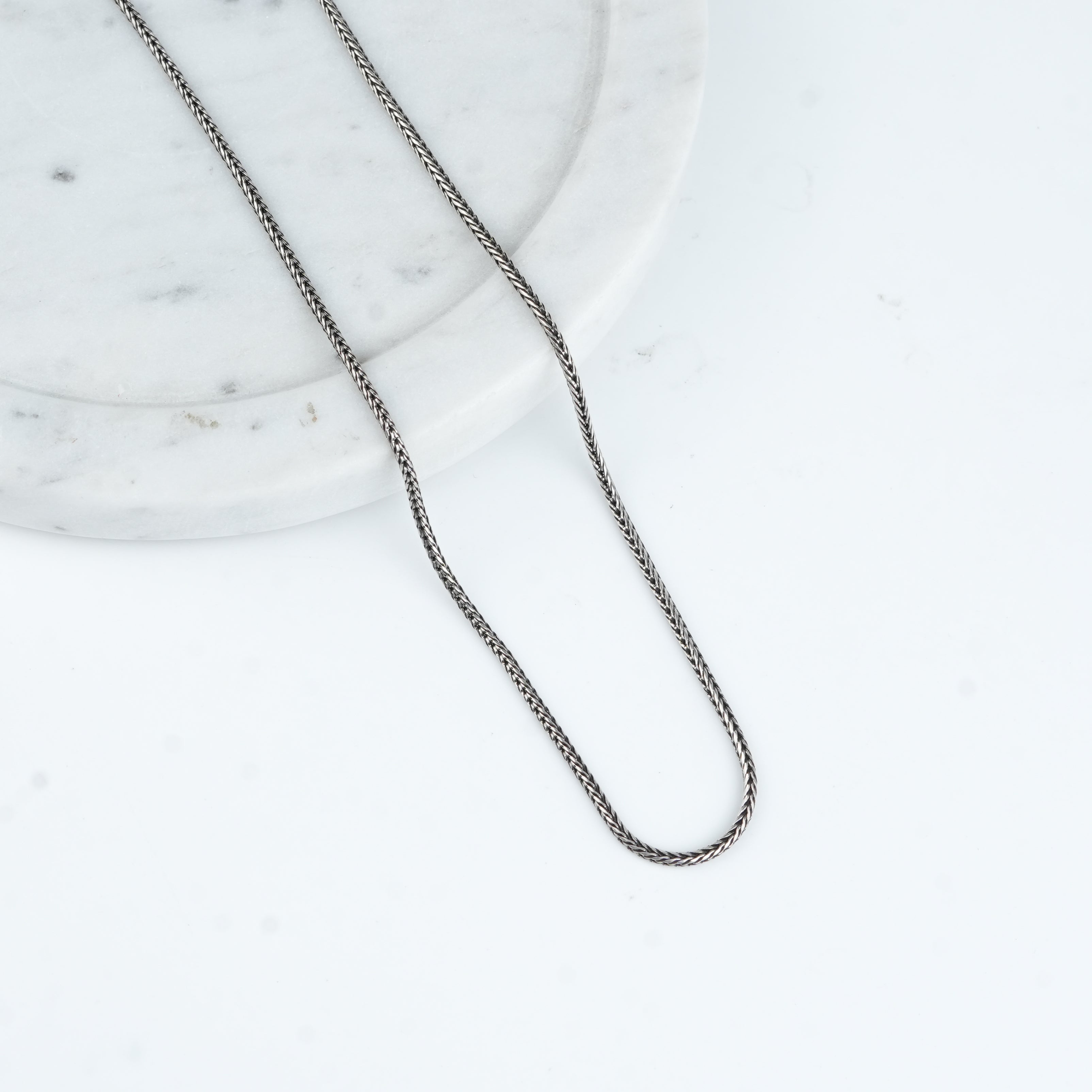 Silver Unisex Snake Chain – 20 Inch