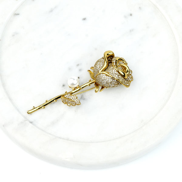22K Gold Plated Fashion Unisex Brooch