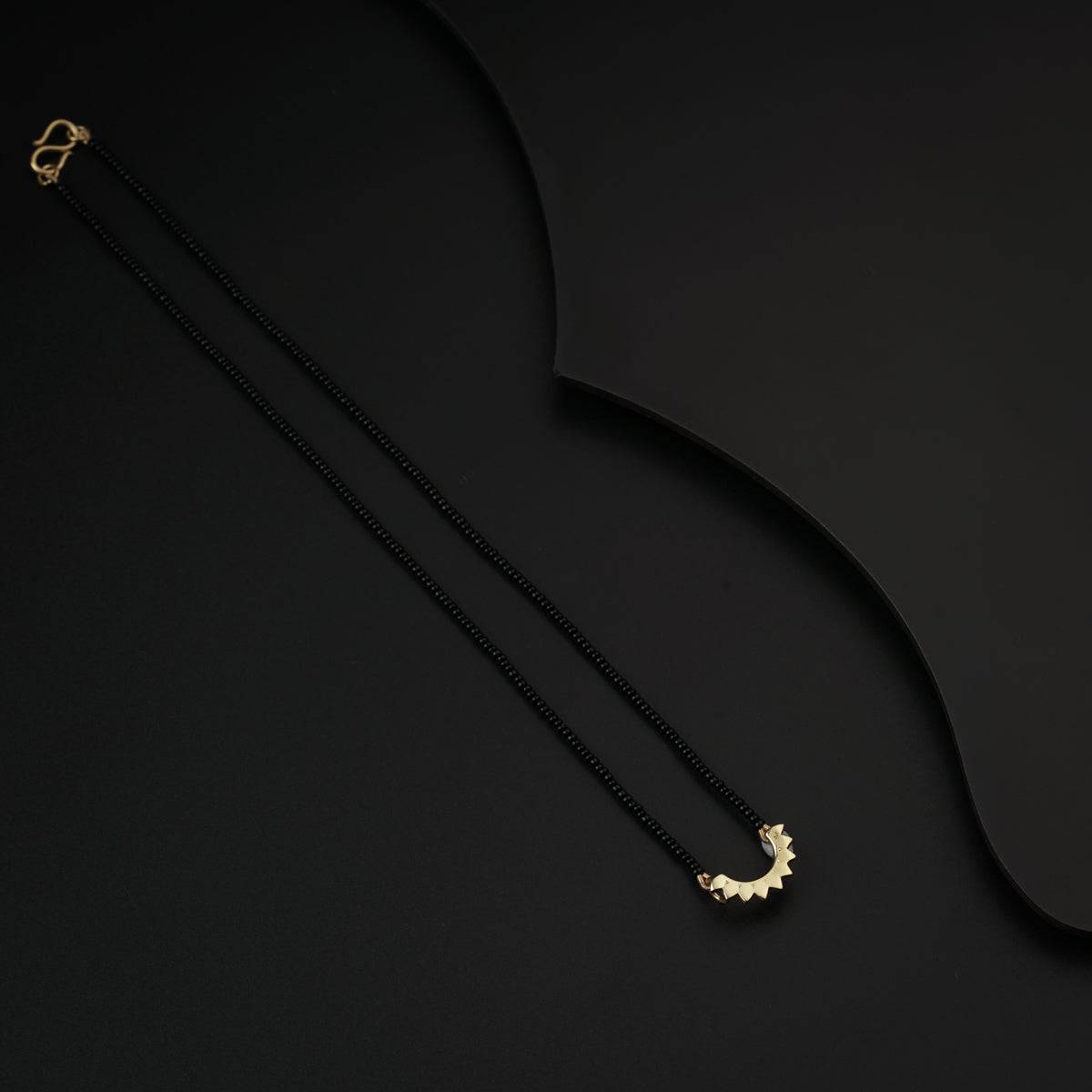 Petal Mangalsutra Gold Plated Small