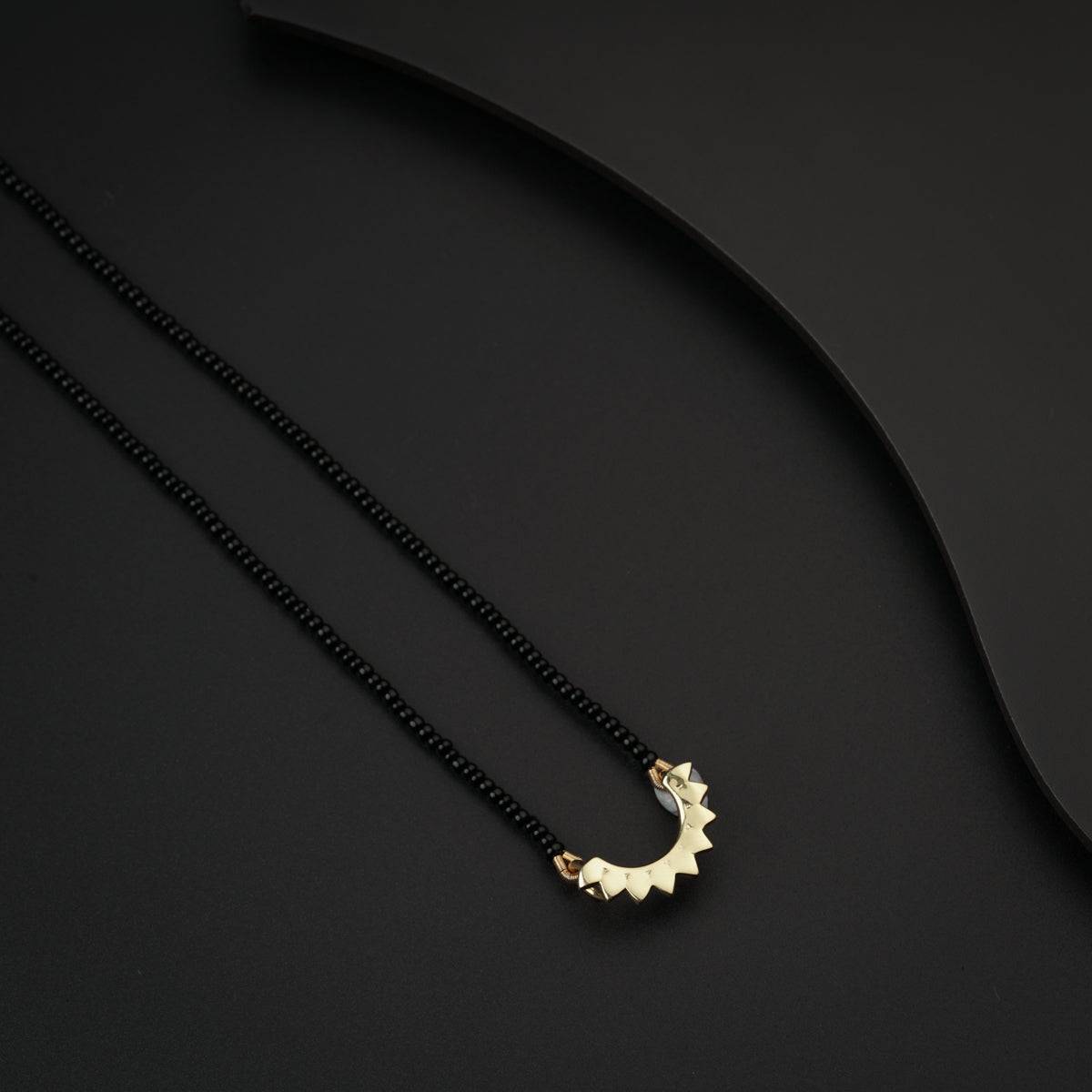 Petal Mangalsutra Gold Plated Small