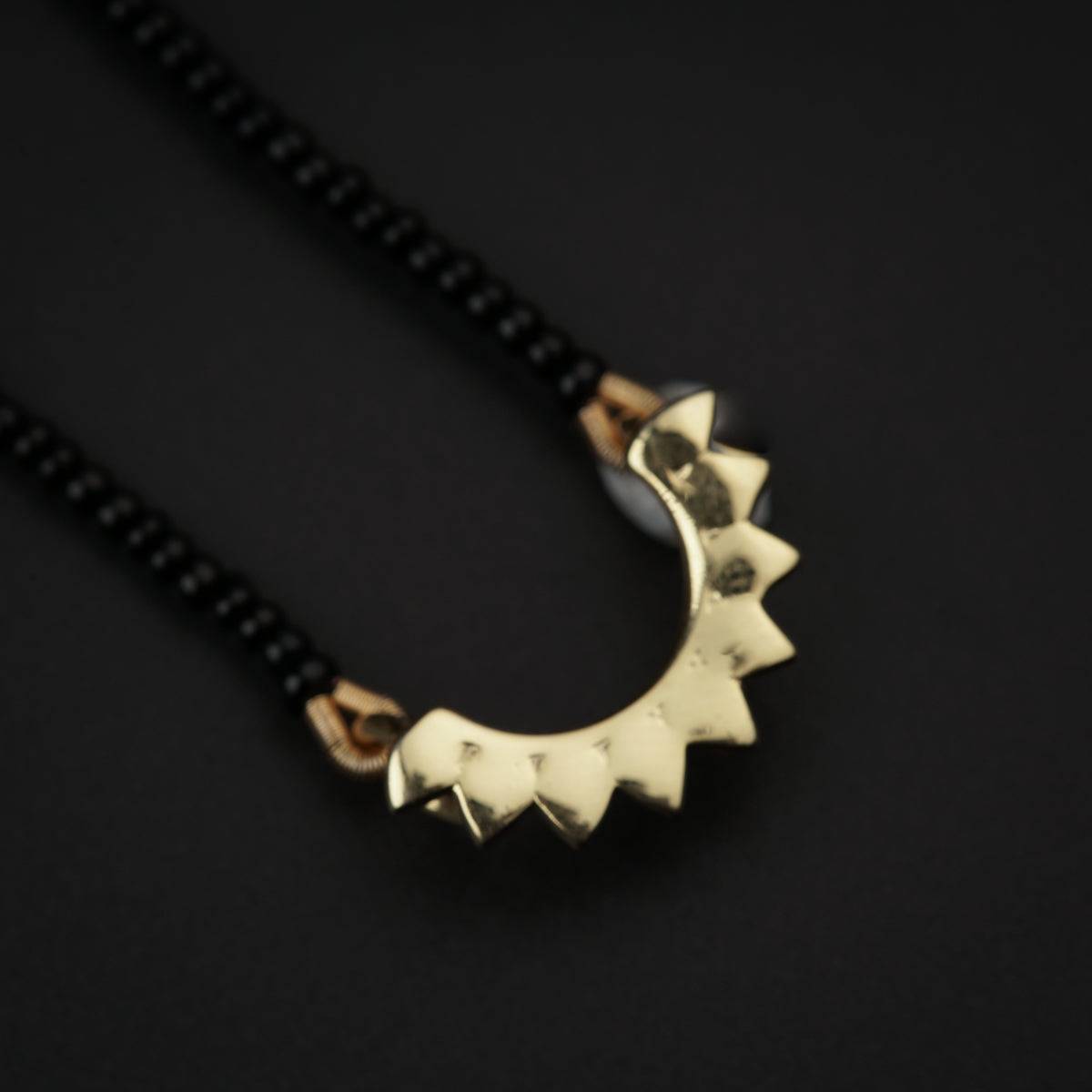 Petal Mangalsutra Gold Plated Small