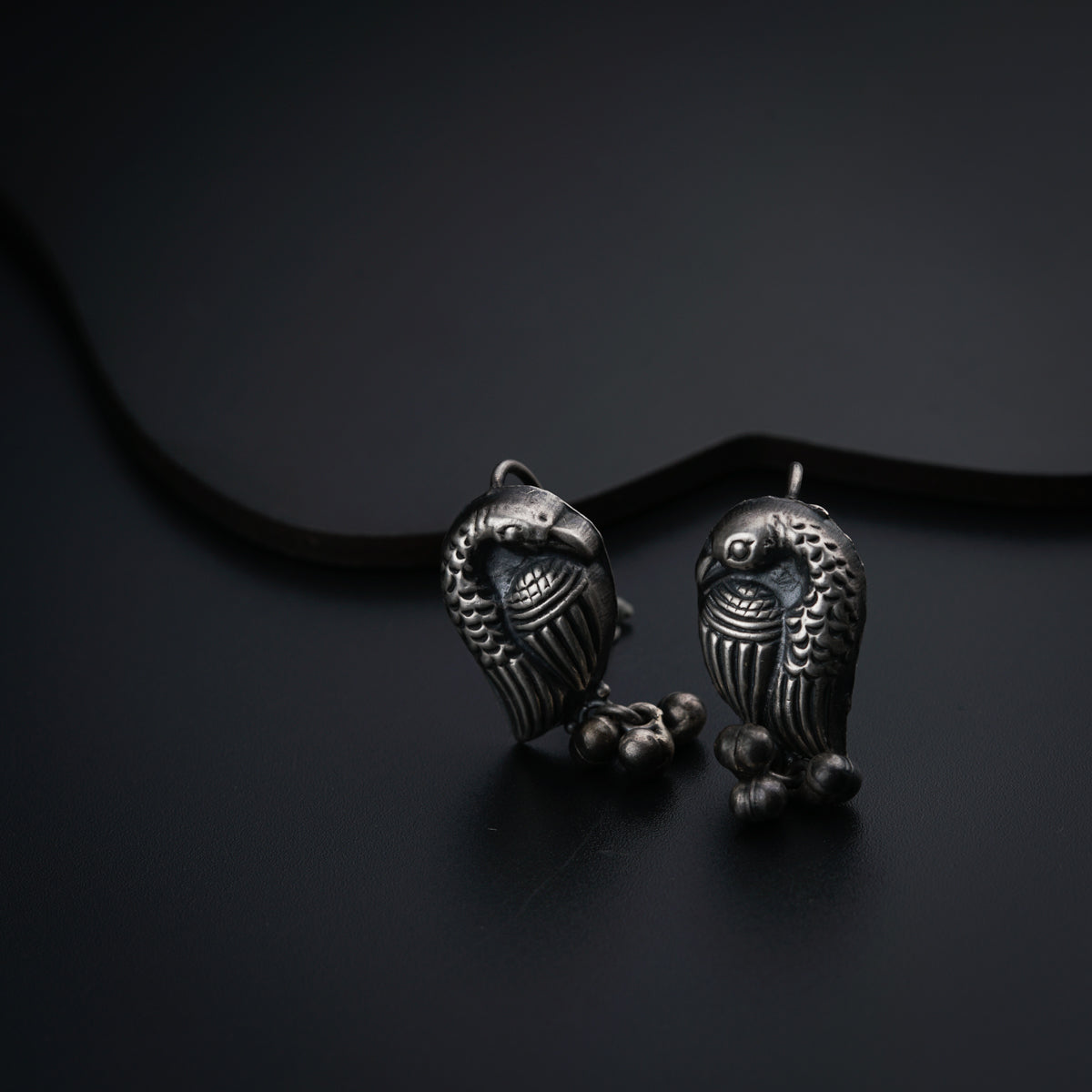 Peacock Earrings : Hook Style