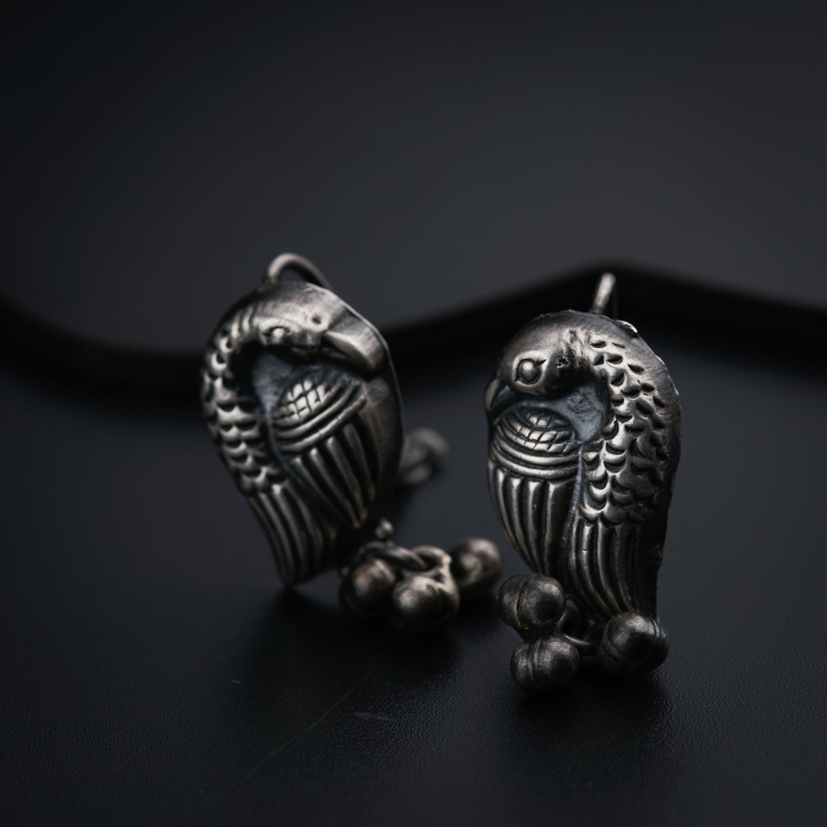 Peacock Earrings : Hook Style