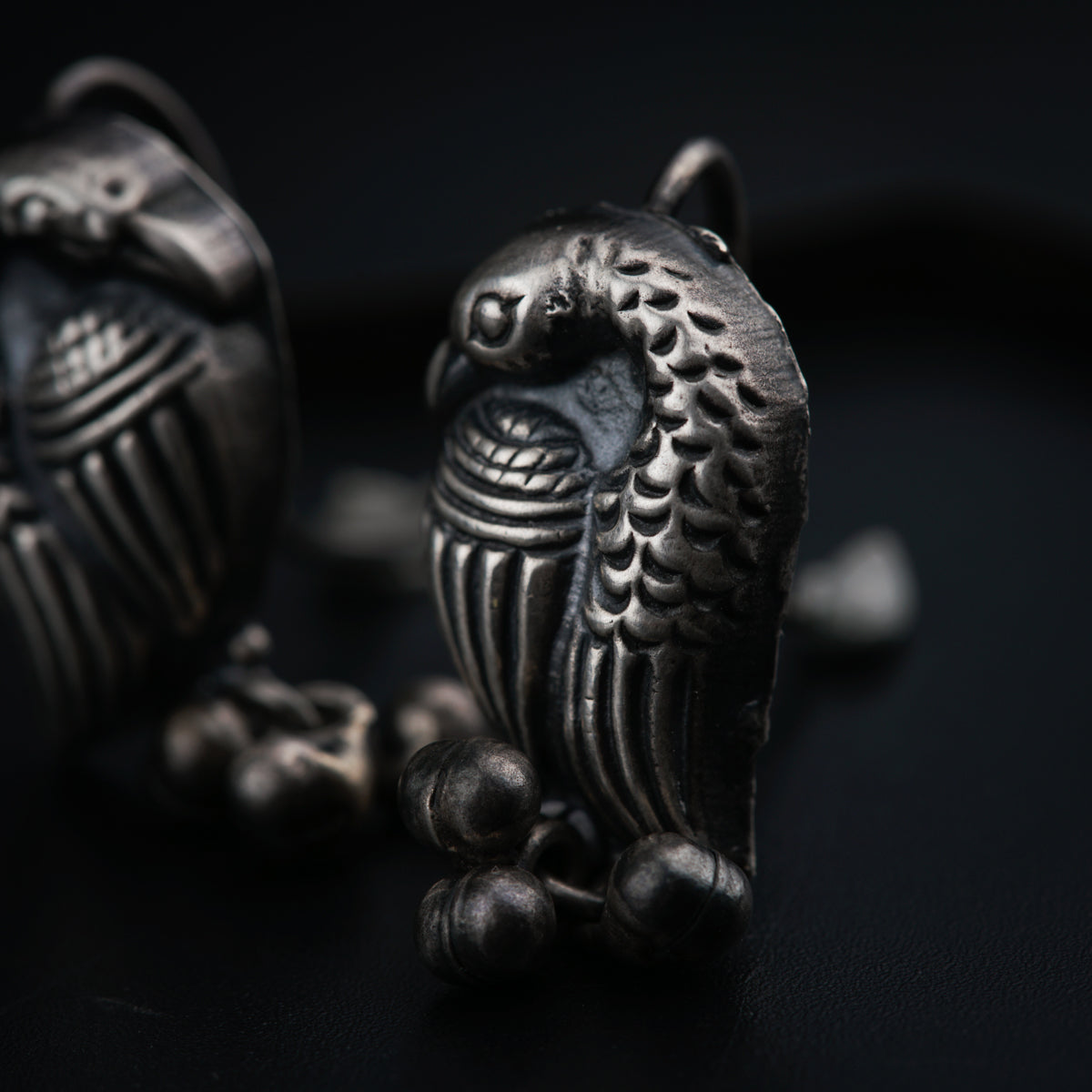 Peacock Earrings : Hook Style