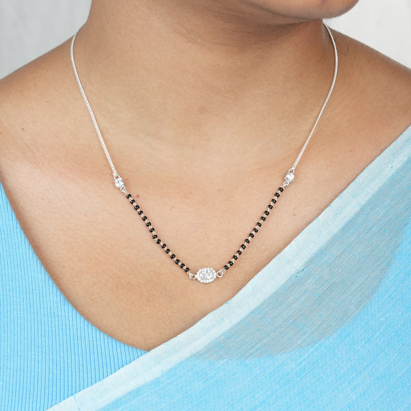 Oval Cluster CZ Mangalsutra