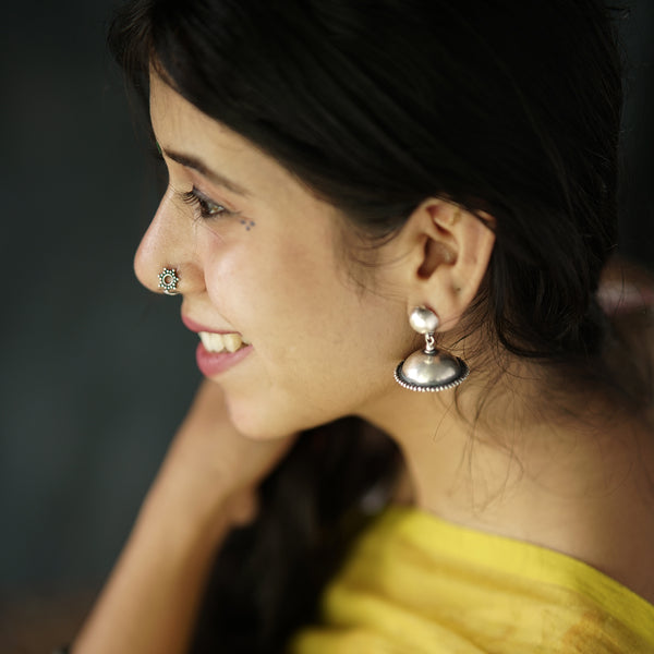 Dome Signature Jhumki ( Vatee Shape) - Medium Sized