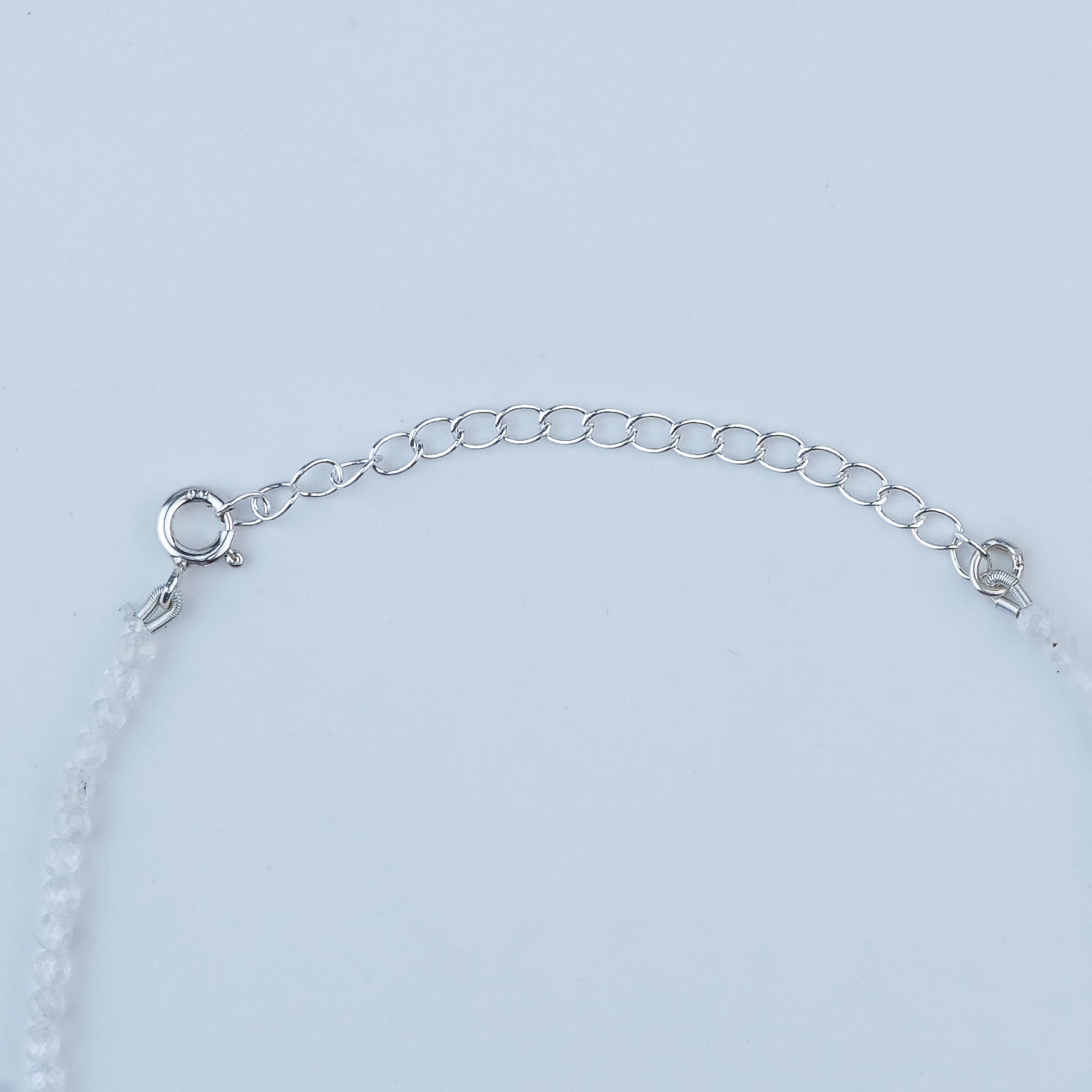 Moonstone Silver Anklet (Project Handmade)