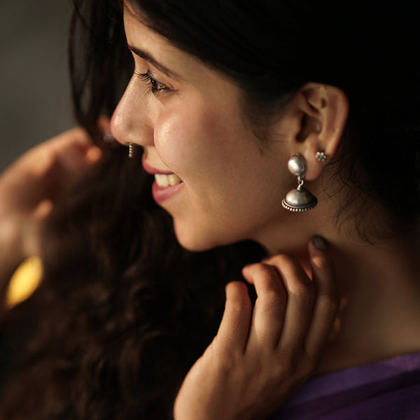 Dome Signature Jhumki ( Vatee Shape) - Small Sized